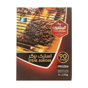 استیک برگر 90 درصد گوشتیران